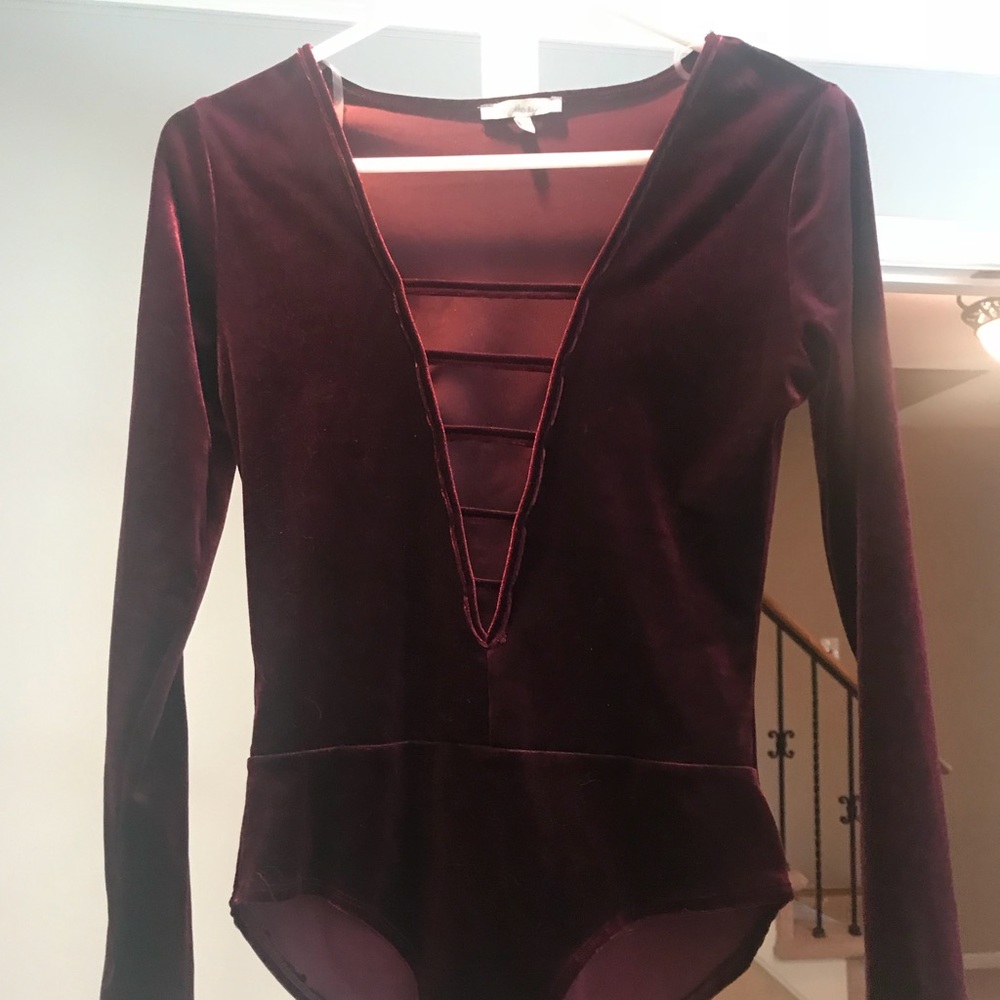Velvet bodysuit